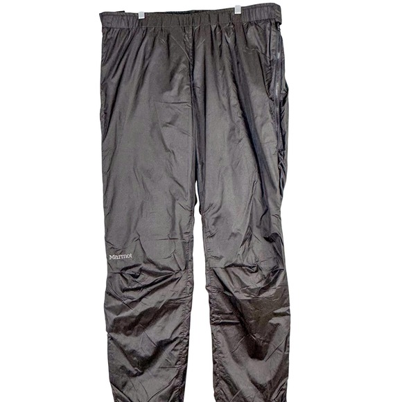 Marmot Pants Mens XL 38x32 Black Insulated Fleece Lined Snowboard Ski Side Zip